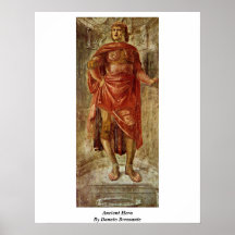 Héroe antiguo de Donato Bramante Poster