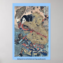 Héroe de Kinhyoshi de Suikoden por Utagawa, Kuniyo Impresiones