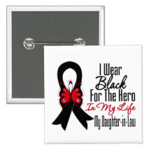Héroe de la cinta del cáncer de piel mi nuera pins