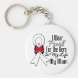 Héroe de la cinta del cáncer de pulmón mi mamá llavero