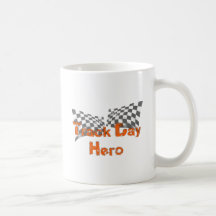 Héroe del día de la pista tazas de café