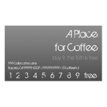 Héroe del sacador de la bebida del café tarjeta de visita