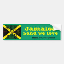 héroe nacional de Jamaica Pegatina De Parachoque
