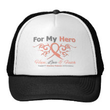 Héroe tribal de la cinta del cáncer uterino gorras