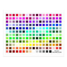 Herramienta de referencia de la carta de color tarjetas postales