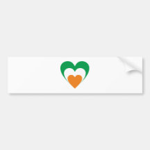 Herz Irland heart Ireland Autoaufkleber