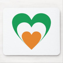 Herz Irland heart Ireland Mousepads