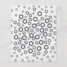 Hexágonos negros. Modelo Tarjetones
