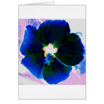 Hibisco Azul Felicitación