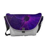 Hibisco púrpura bolsas messenger