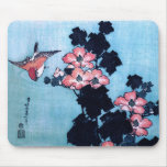 Hibisco y gorrión, Hokusai Tapete De Ratones