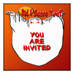 Hice le asusto invitación de Halloween del fantasm