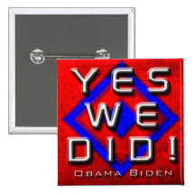 HICIMOS SÍ EL BOTÓN DE OBAMA BIDEN RWB PIN