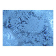 Hielo azul invitación personalizada