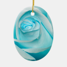 Hielo de la turquesa subió ornaments para arbol de navidad