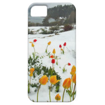 hielo, flores iPhone 5 protectores