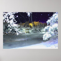 Hielo-Nieve-charca Impresiones