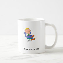 Hier wache ich tassen
