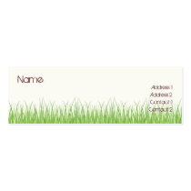 Hierba tarjetas de negocio