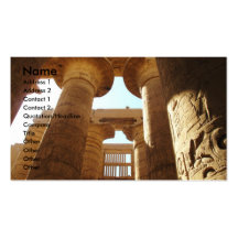 Hieroglyphics de Pharaohnic, imagen del templo de  Tarjeta Personal