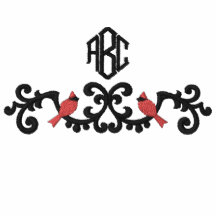 Hierro labrado y cardenales - personalizar polo enbordado
