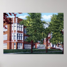 High School secundaria de Gary Indiana Froebel Posters