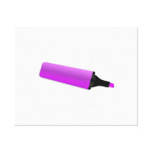Highlighter púrpura impresión de lienzo