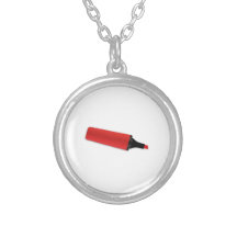 Highlighter rojo colgante