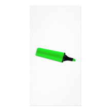 Highlighter verde tarjeta personal con foto