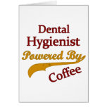 Higienista dental accionado por el café felicitaciones