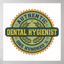Higienista dental auténtico poster