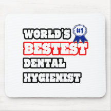 Higienista dental de Bestest del mundo Tapete De Ratón