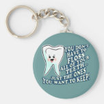 Higienista dental del dentista llavero