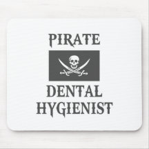 Higienista dental del pirata alfombrilla de raton