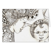 Hija de la madre tarjetas