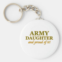 Hija del ejército y orgulloso de él llaveros