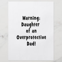 hija del negro sobreprotector del papá flyer personalizado