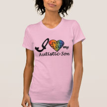 hijo autístico camisetas