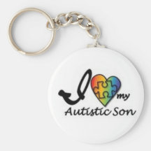 hijo autístico llaveros personalizados
