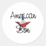 Hijo del americano de la CAMISETA Etiquetas