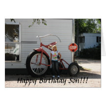 ¡Hijo del feliz cumpleaños! Tarjetón