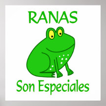 Hijo Especiales de Ranas Posters