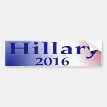 Hillary 2016 pegatina de parachoque