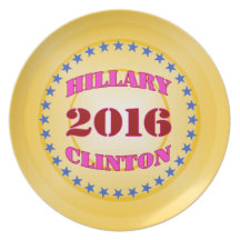 Hillary Clinton 2016 Plato Para Fiesta