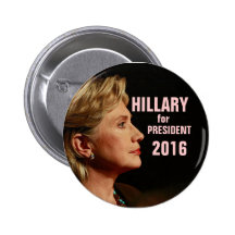 Hillary Clinton para el presidente 2016 Pins