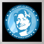 hillary Clinton: rayos azules: Poster