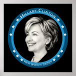 hillary Clinton: rayos azules: Impresiones