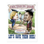 Hillary contra la postal de Obama