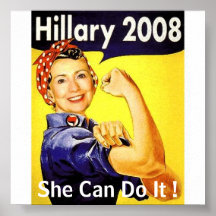 ¡hillary, ella puede hacerlo! - Modificado para re Poster