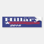 Hillary para el presidente pegatina para el parach etiqueta de parachoque